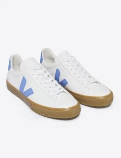 Veja Campo Leather - White Aqua Natural -The Sports Edit veja w campo trainers white aqua natural CP0503645 3