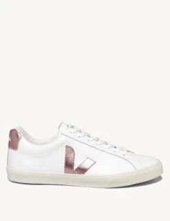 Veja Esplar Leather - White Nacre