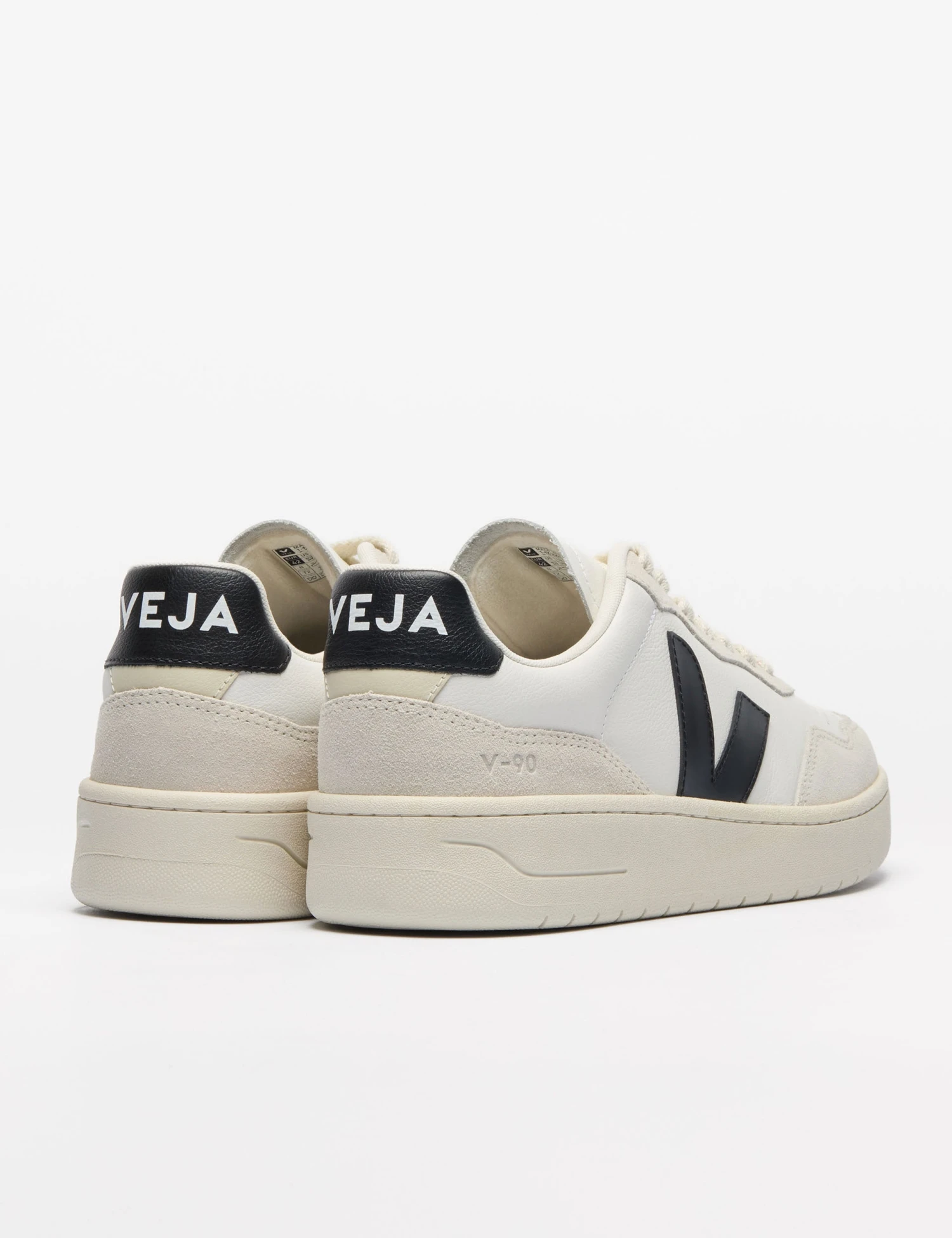 Veja V-90 Leather - White Black 6 Veja V-90 Leather - White Black - Image 4