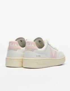 Veja V-90 Leather - White Petale -The Sports Edit veja w v 90 leather trainers white petale vd2020911 4