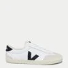 Veja Volley Canvas - White Black -The Sports Edit veja w volley canvas trainers white black vo0103524 1