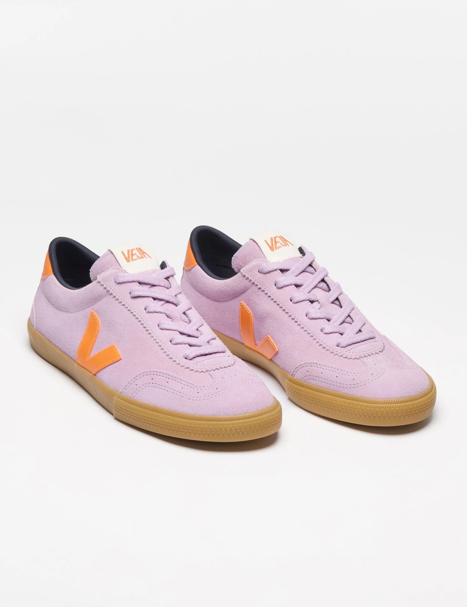 Veja Volley Suede - Orchid Fury Natural 4 Veja Volley Suede - Orchid Fury Natural - Image 2