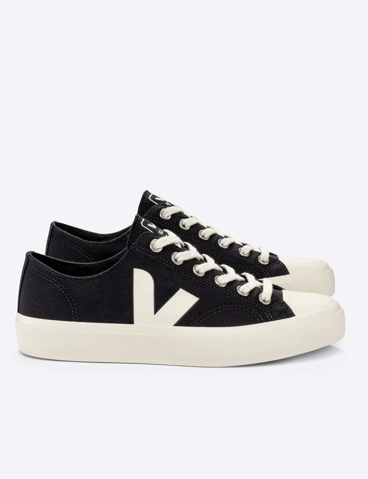Veja Wata II Low Canvas - Black Pierre 5 Veja Wata II Low Canvas - Black Pierre - Image 3