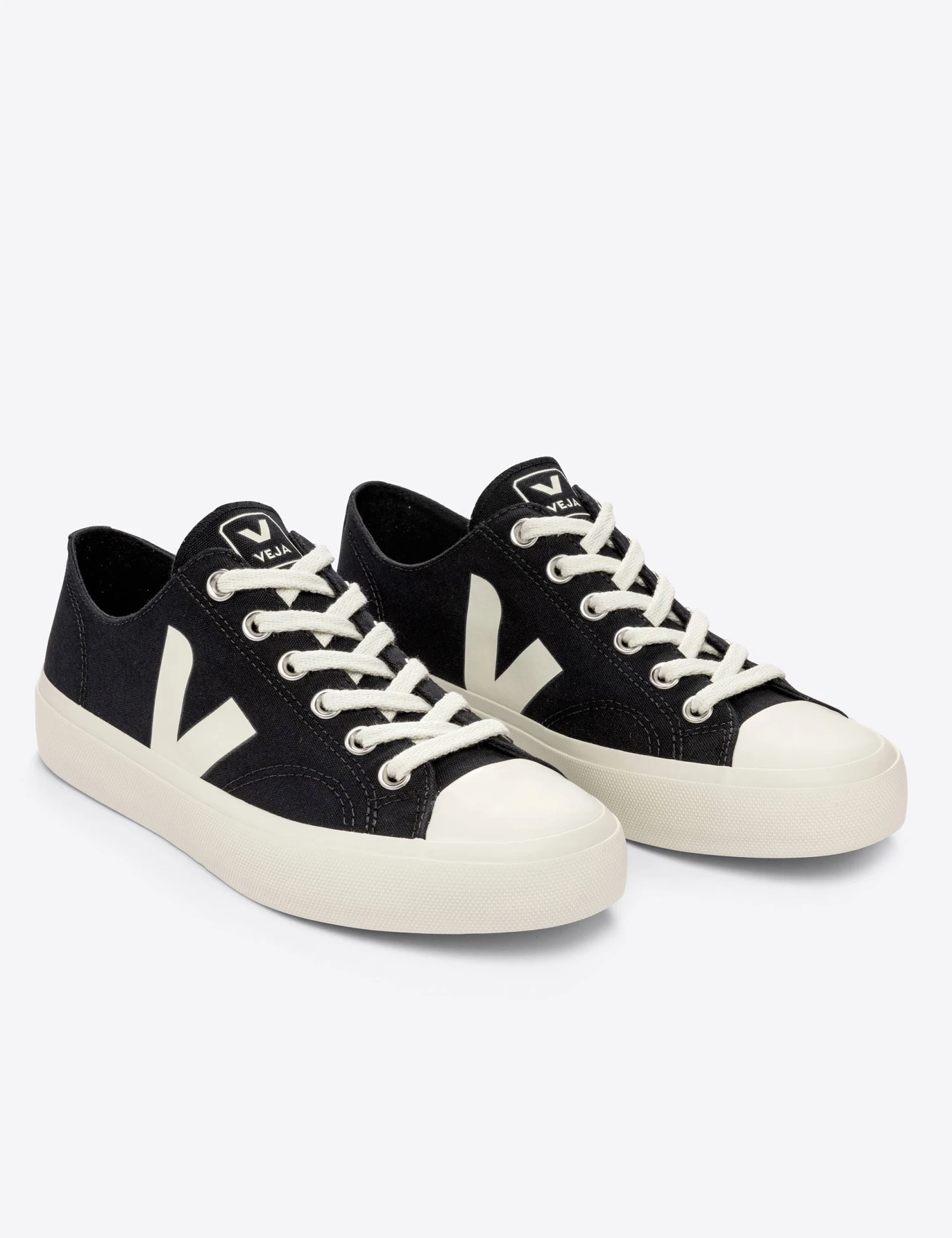 Veja Wata II Low Canvas - Black Pierre 4 Veja Wata II Low Canvas - Black Pierre - Image 2