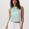 Vuori Energy Top - Spearmint Heather -The Sports Edit vuori energy top spearmint heather vw123smh 1