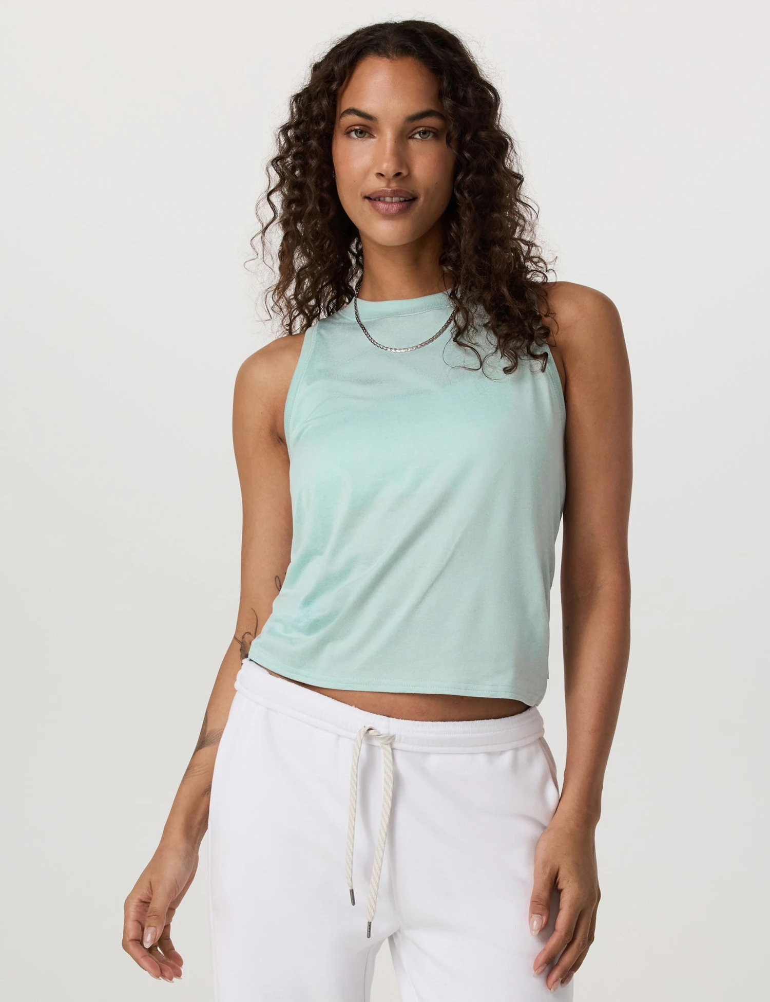 Vuori Energy Top - Spearmint Heather 3 Vuori Energy Top - Spearmint Heather