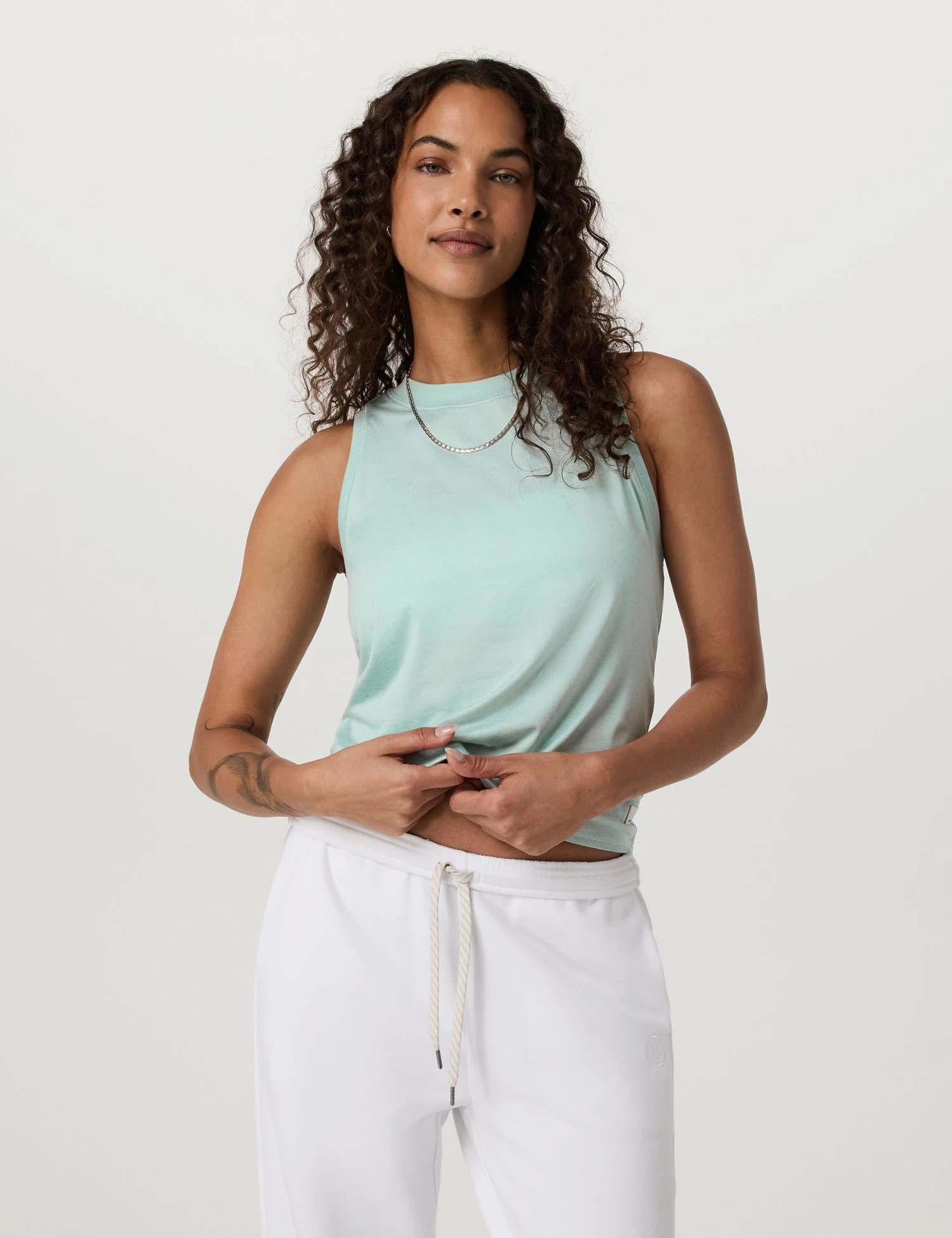 Vuori Energy Top - Spearmint Heather 5 Vuori Energy Top - Spearmint Heather - Image 3