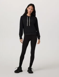 Vuori Halo Modern Pullover Hoodie - Black Heather -The Sports Edit vuori halo modern pullover hoodie black heather vw2041hbk 2