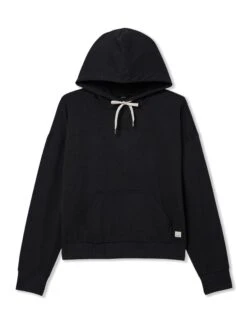 Vuori Halo Modern Pullover Hoodie - Black Heather -The Sports Edit vuori halo modern pullover hoodie black heather vw2041hbk 4