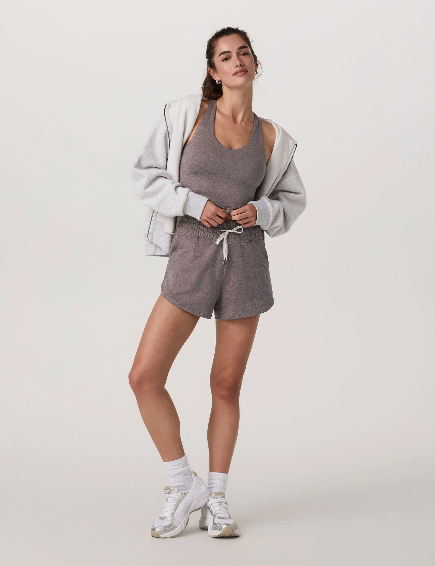 Vuori Halo Performance Crop 2.0 - Huckleberry Heather 7 Vuori Halo Performance Crop 2.0 - Huckleberry Heather - Image 5