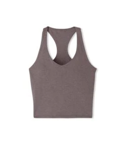 Vuori Halo Performance Crop 2.0 - Huckleberry Heather 13 Vuori Halo Performance Crop 2.0 - Huckleberry Heather -The Sports Edit vuori halo performance crop tank 2 0 huckleberry heather vw1172hhb 4