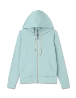 Vuori Halo Performance Hoodie 2.0 - Sea Spray Heather -The Sports Edit vuori halo performance hoodie 2 0 sea spray heather vw268hss 6
