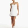 Vuori One Shot Tennis Dress - White 2 Vuori One Shot Tennis Dress - White -The Sports Edit vuori one shot tennis dress white vw610wht 1