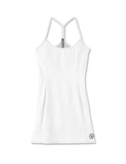 Vuori One Shot Tennis Dress - White -The Sports Edit vuori one shot tennis dress white vw610wht 4